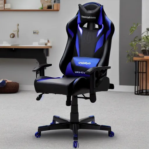 Prompt: gaming chair with a toilet