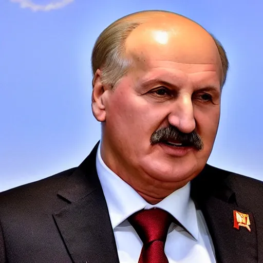 Prompt: alexander lukashenko looking like a blonde russian girl