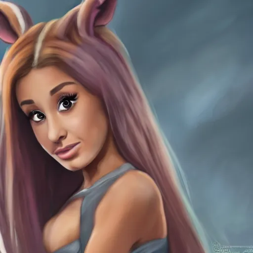 Image similar to ariana grande as an ogre fantasy art 4k