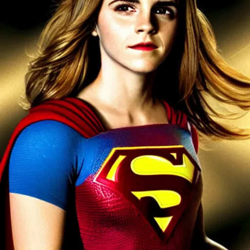 Image similar to Emma Watson as Superman