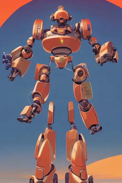 Image similar to metabots medabots medarotto medarot robot minimalist comics, behance hd by jesper ejsing, by rhads, makoto shinkai and lois van baarle, ilya kuvshinov, rossdraws global illumination ray tracing hdr radiating a glowing aura