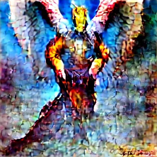 Image similar to cyber dragon angel pimp