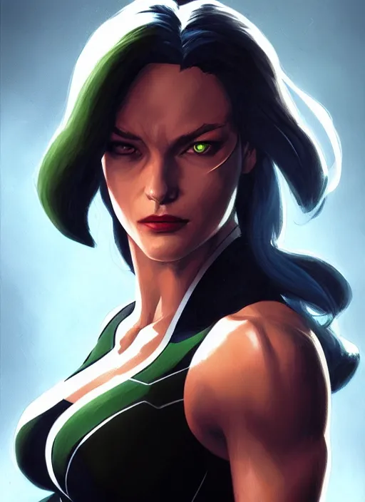 Image similar to very detailed masterpiece painting of rogue from x - men : the animated series ( 1 9 9 2 ), portrait, artstation, concept art by greg rutkowski