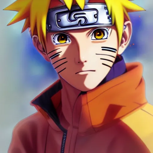 anime portrait of Naruto Uzumaki as an anime girl by