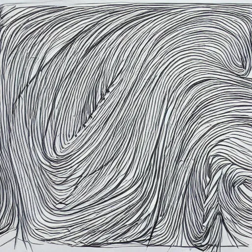 Prompt: continuous single line contour - drawing of neo matrix, pen on white paper