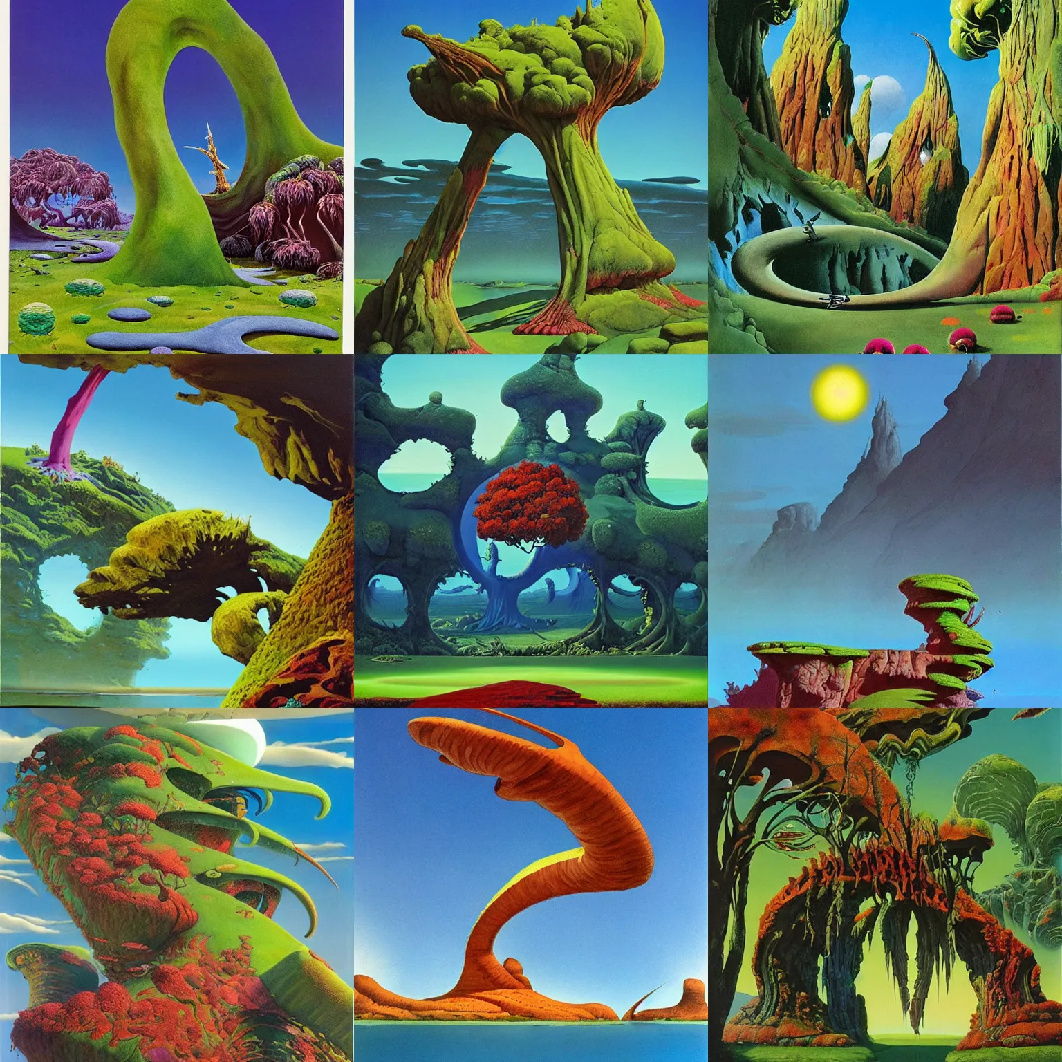 Prompt: art by roger dean