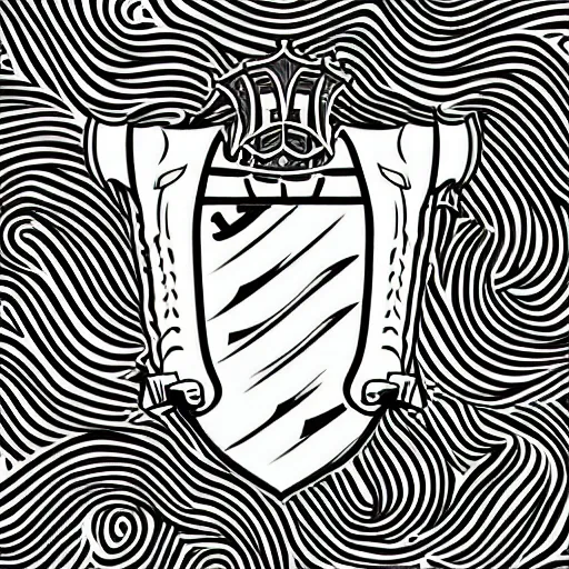 Prompt: coat of arms depicting a silver ship and a gust of wind, art by ori toor, sticker, colourful, illustration, highly detailed, simple, smooth and clean vector curves, no jagged lines, vector art, smooth