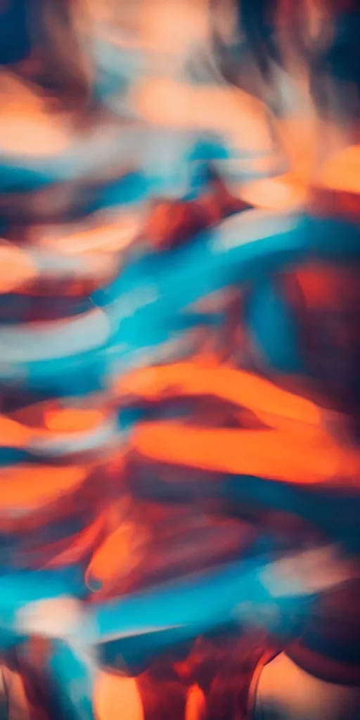 Prompt: a blurry closeup picture of abstract gorgeous human bodies gripping each other tightly, macro photography, long exposure photograph, surrealism, anamorphic bokeh, orange and cyan lighting, cinematic