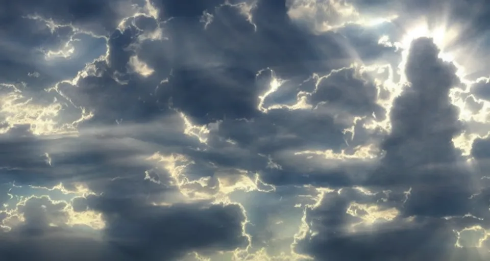 Prompt: heaven with angels floating on clouds god rays, b, trending on artstation, 8 k