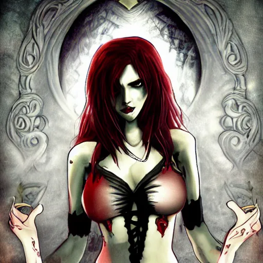Image similar to vampire the masquerade bloodlines malkavian vampire girl