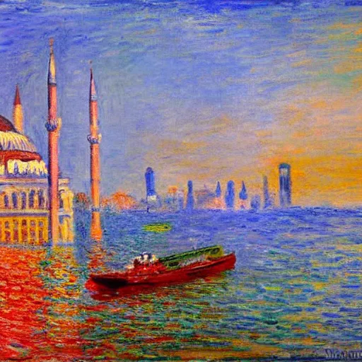 Prompt: Istanbul in the style of Monet