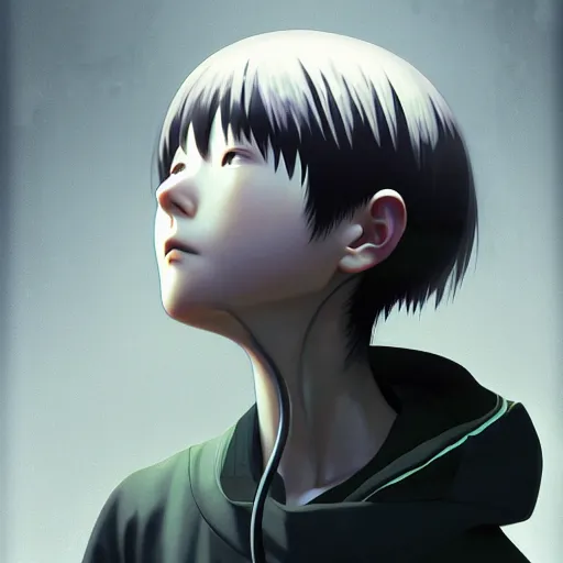 Image similar to lain iwakura, serial experiments : lain. highly detailed, digital painting, artstation, concept art, illustration, by ken saito, lya pilnev, siwoo kim, christophe young, anna podedworna, yin zhen chu, zeronis, magdalena radziej,