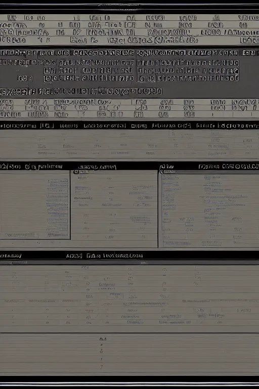 Image similar to Futuristic and esoteric GUI for a database of lost souls