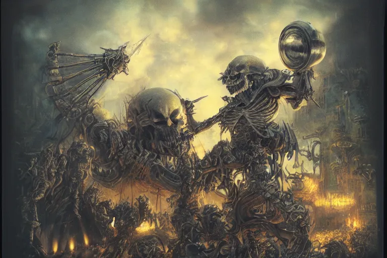 heavy metal battle scene artwork