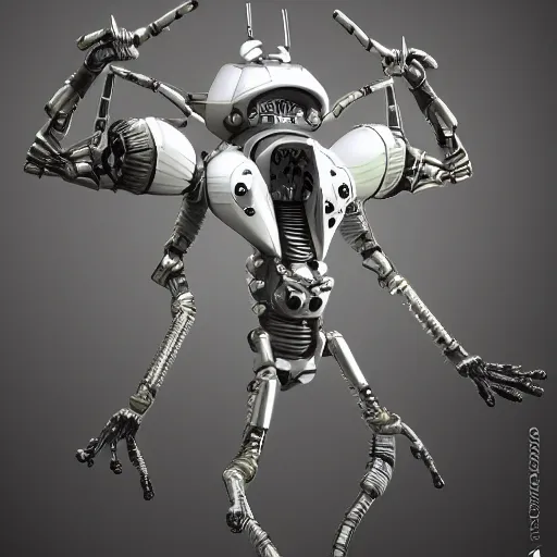 Image similar to Space insect android, high qualit, high resolution, 8k, trending on Artstation, surreal, hyper-detailed