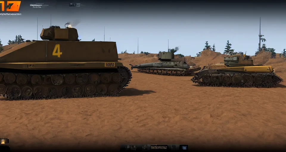 Image similar to a screenshot of killdozer!!! in the game war thunder, vehicle profile, 4 k