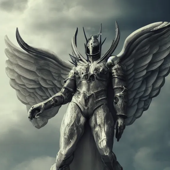 Prompt: cinematic full body shot of a male angel flying over hell, that's a beautiful stunning white armor, elegant pose, flying, detailed arms, detailed white armor, two arms, two legs, detailed fanart, macro art, realistic digital art, DeviantArt, artstation, 3D realistic, 8k HD, octane render