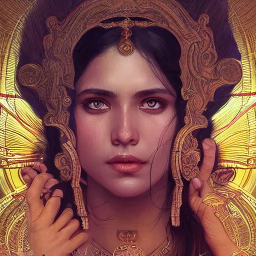 Image similar to ultra realistic illustration, ramamayana ram, intricate, elegant, highly detailed, digital painting, artstation, concept art, smooth, sharp focus, illustration, art by artgerm and greg rutkowski and alphonse mucha