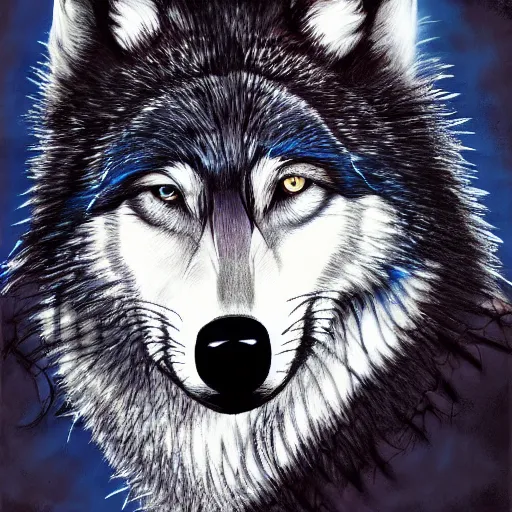 Image similar to portrait of the wolf detective