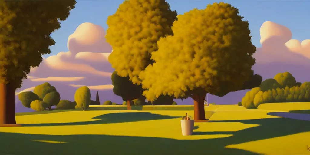 Image similar to the sign, summer evening, kenton nelson