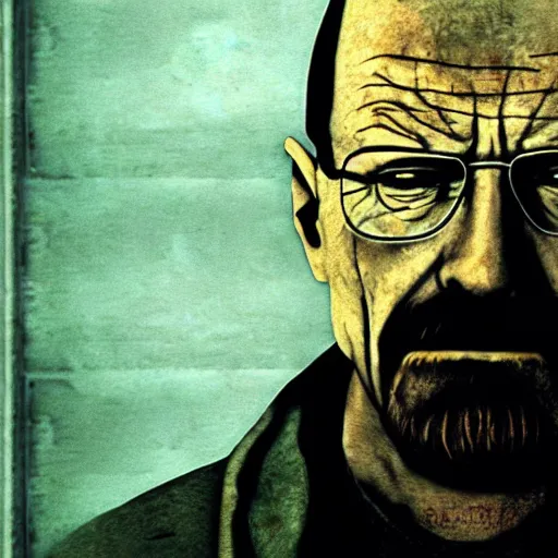 Image similar to Walter White in Silent hill