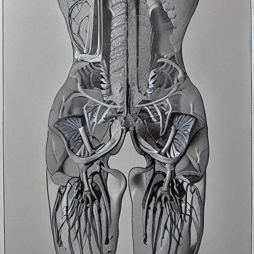 Image similar to anatomical drawing of the number 1 0 0