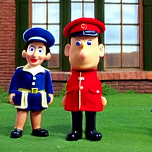 Image similar to herman goering in postman pat, bbc