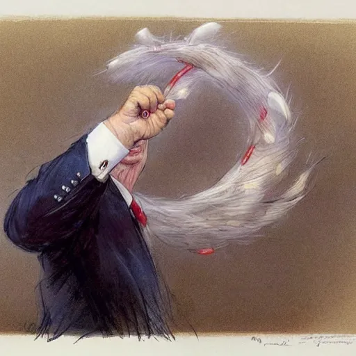 Prompt: ( ( ( ( ( donald trump hula hoop. muted colors. ) ) ) ) ) by jean - baptiste monge!!!!!!!!!!!!!!!!!!!!!!!!!!!