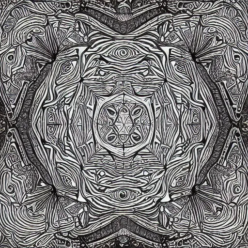 Image similar to Geometrically surreal wall crack, extremely high detail, photorealistic, intricate line drawings, dotart, album art in the style of James Jean