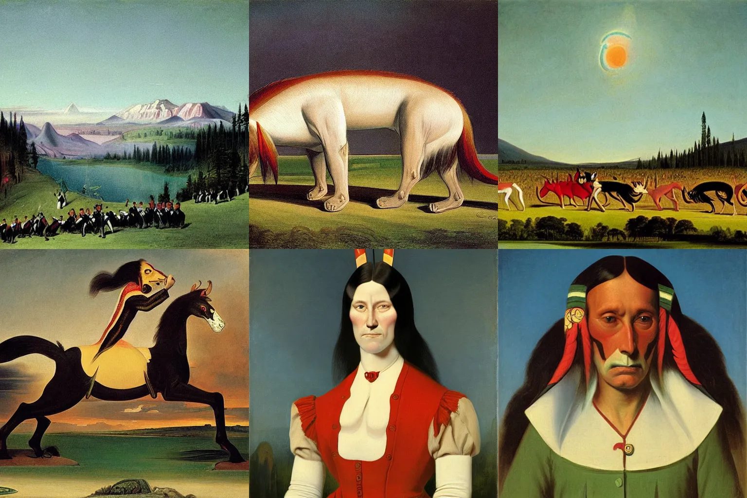 Prompt: artwork by george catlin,