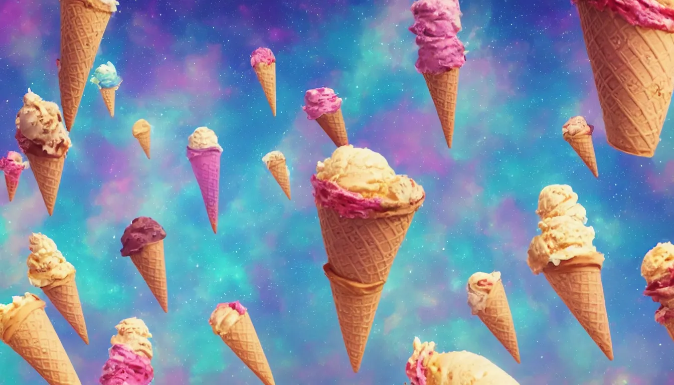 Image similar to " ice cream cones