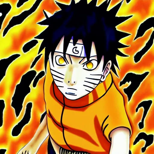 Prompt: Naruto Uzumaki by Junji Ito, color, detailed