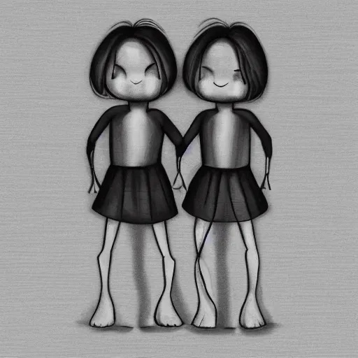 Prompt: conjoined twins