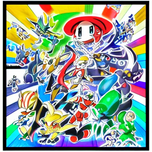 Image similar to an artwork by ken sugimori