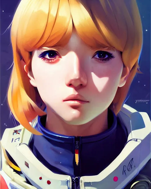 Image similar to portrait Anime space cadet John Albert anime cute-fine-face, pretty face, realistic shaded Perfect face, fine details. Anime. realistic shaded lighting by Ilya Kuvshinov Giuseppe Dangelico Pino and Michael Garmash and Rob Rey, IAMAG premiere, aaaa achievement collection, elegant freckles, fabulous