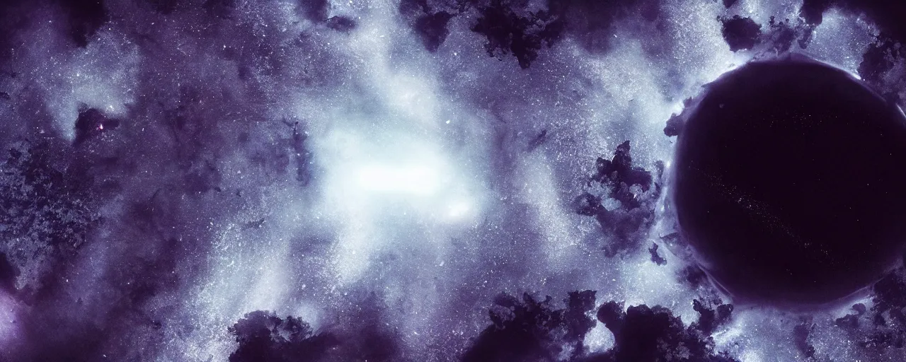 Image similar to a dark epic swirling galaxy, space scene, dark scifi, unreal engine, octane render, volumetric lighting