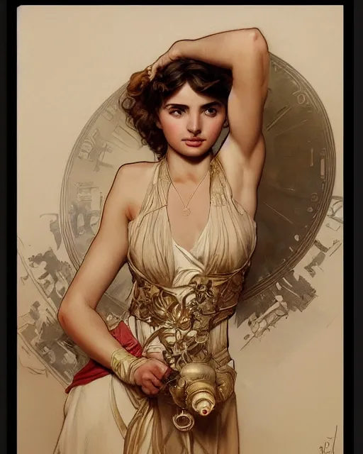 Image similar to amazing lifelike award winning pencil illustration of Ana De Armas trending on art station artgerm Greg rutkowski alphonse mucha j.c. Leyendecker cinematic