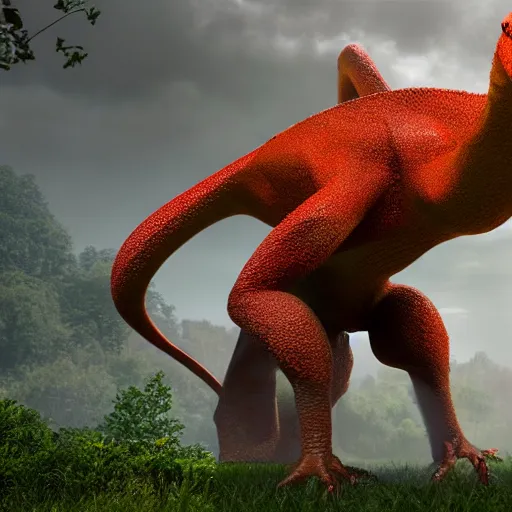 Prompt: Hyper realistic Trogdor, 8k, cinematic, Unreal Engine render