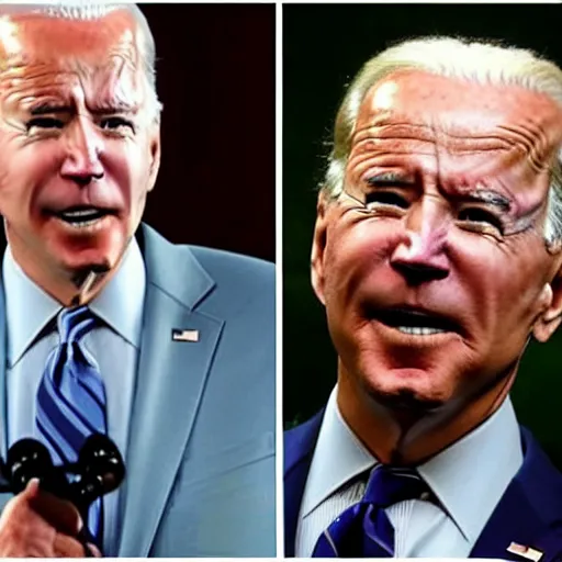 Image similar to Joe Biden revealed to be a robot