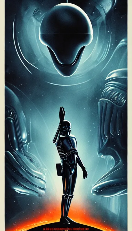 Image similar to exquisite alien poster art by lucasfilm, 8 k, denoised