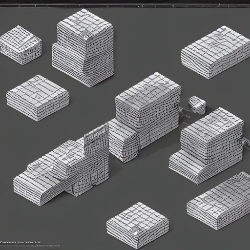 Prompt: twister 3d render, isometric view