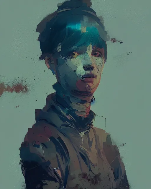 Prompt: portrait by ismail inceoglu