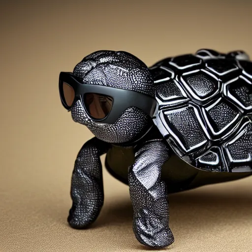 Prompt: turtle with a black suit and cool shades, highly detailed, smooth