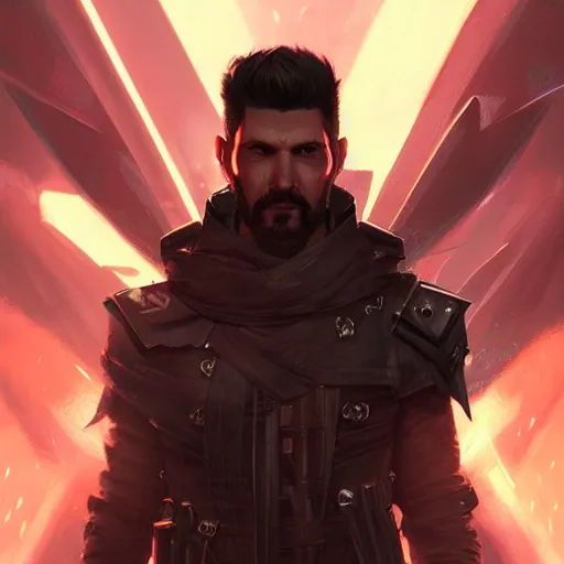 Prompt: adam jensen, d & d, fantasy, portrait, highly detailed, headshot, digital painting, trending on artstation, concept art, sharp focus, illustration, art by artgerm and greg rutkowski and magali villeneuve