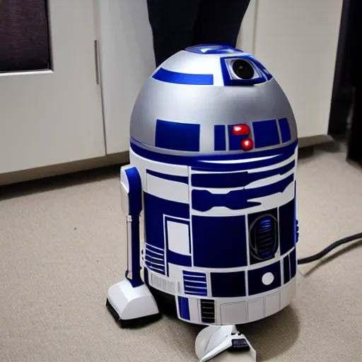 Image similar to r 2 d 2 vacuum cleaner, 8 k,