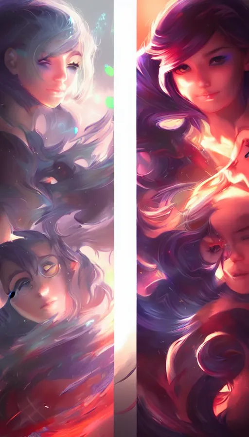 Image similar to the two complementary forces that make up all aspects and phenomena of life, by ROSS tran