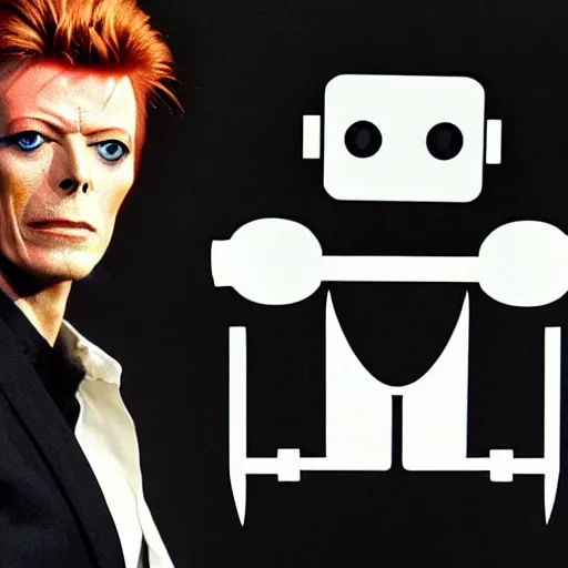 Prompt: David Bowie is a robot