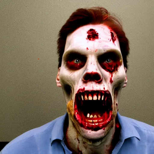 Prompt: zombie jerma985, detailed, 4k, high definition, wide shot, cinematic lens, terrifying, uncanny