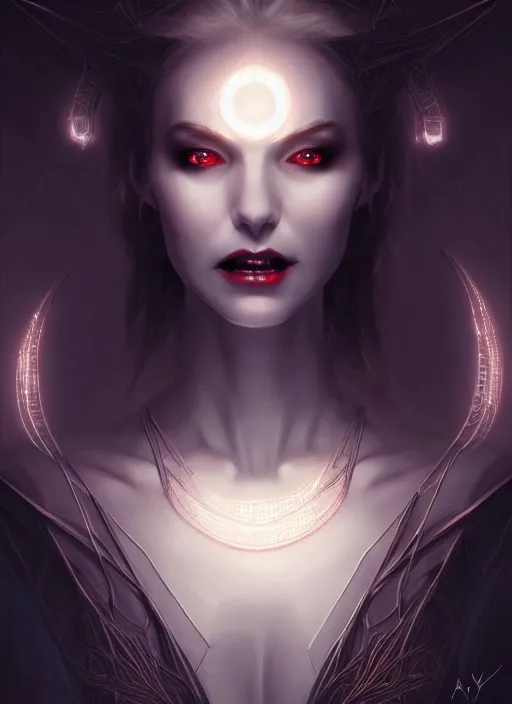 Image similar to symmetry!! concept art, full shot, sketch!! of a girl vampire smile, intricate, elegant, glowing lights, highly detailed, digital painting, artstation, glamour pose, smooth, sharp focus, illustration, art by artgerm and greg rutkowski, artey freytag