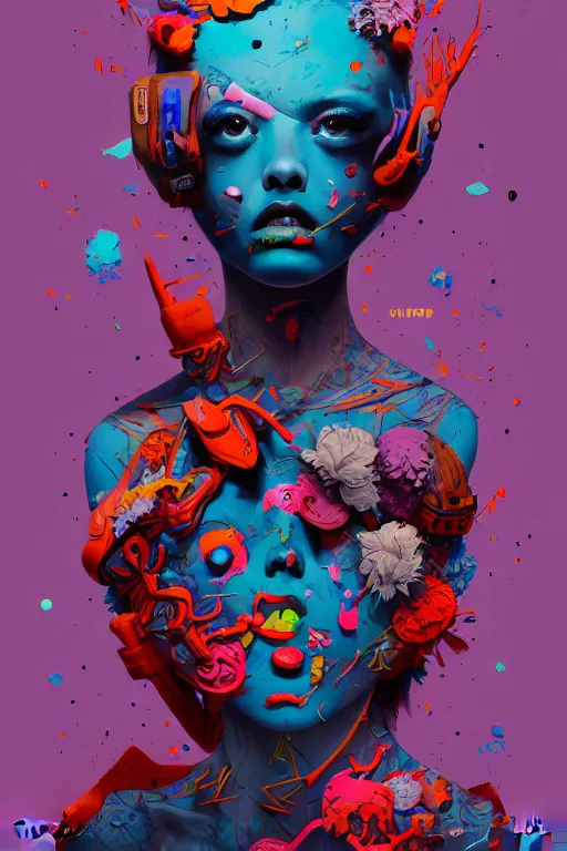 Image similar to mixed media, a brutalist designed, vivid colours, cryptic, mystical, pop surrealism by james jean, roby dwi antono, ross tran, steven kenny, paul neberra, ashley wood, atmospheric, trending on artstation. 8 k masterpiece